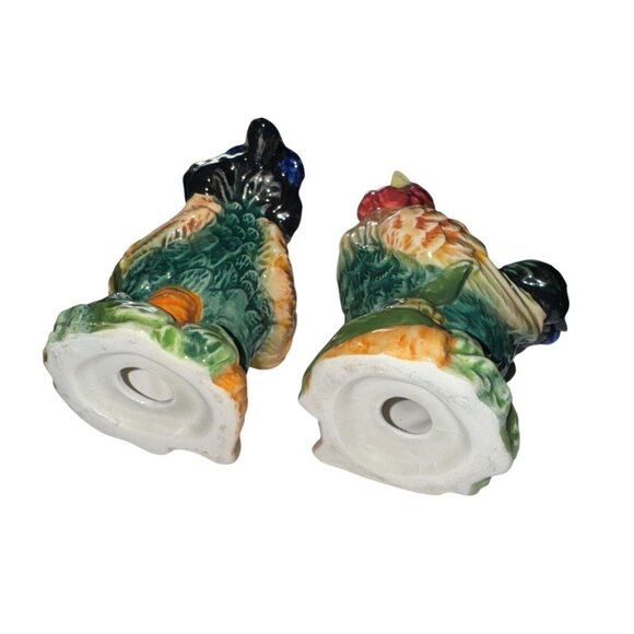 Vintage Ceramic Rooster Figurine Set - Picture 6 of 6